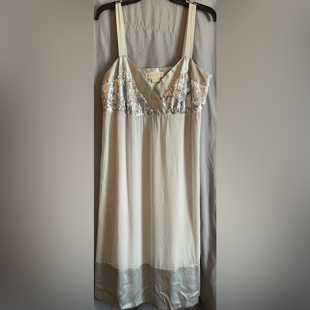 MICHAEL Michael Kors Elegant Silver Dress